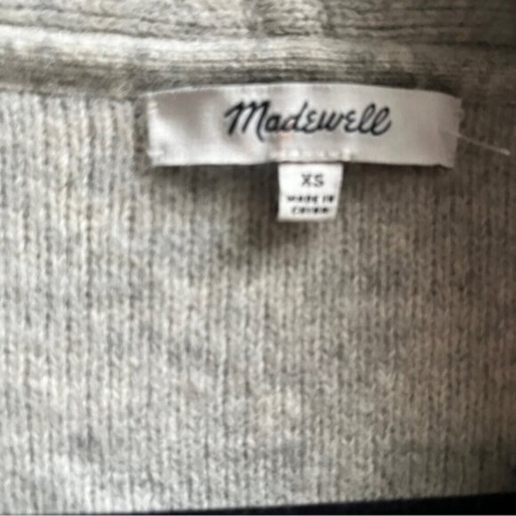 Madewell 100% Merino Wool open knit duster cardigan jacket Sz XS - Picture 9 of 13
